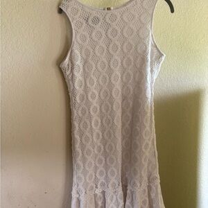Nine West White Sleeveless Sheath Dress